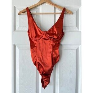 rust orange bodysuit